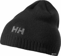 Акція на Шапка чоловіча Helly Hansen Brand Beanie 57502-990 46-50 см Чорна від Rozetka