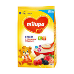 Акція на Дитяча молочна каша Milupa Рисова, з лісовими ягодами, від 6 місяців, 210 г від Eva