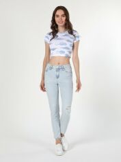 Акція на Джинси Mom's жіночі Colin's 703 Carla CL1059273DN41991 30-32 Блакитні від Rozetka