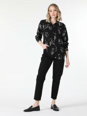 Акція на Сорочка жіноча Colin's CL1057199BLK XS Чорна від Rozetka