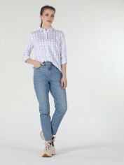 Акція на Сорочка жіноча Colin's CL1057284WHT L Біла в клітку від Rozetka