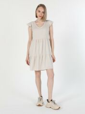 Акція на Сукня коротка жіноча Colin's CL1059507BEI L Beige від Rozetka
