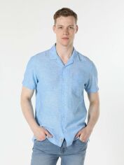 Акція на Сорочка чоловіча Colin's CL1048299BLE S Blue від Rozetka