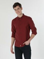 Акція на Сорочка бавовняна чоловіча Colin's CL1058566RED M Red від Rozetka