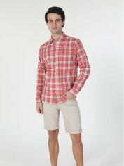 Акція на Сорочка бавовняна чоловіча Colin's CL1058032CRL 2XL Coral від Rozetka