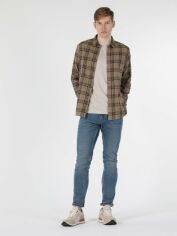 Акція на Сорочка бавовняна чоловіча Colin's CL1057180BEI S Beige від Rozetka