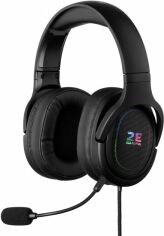 Акція на Навушники 2E Gaming HG330 RGB USB 7.1 Black (2E-HG330BK-7.1) від Rozetka