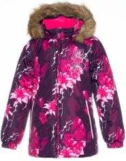 Акція на Дитяча зимова лижна куртка для дівчинки Huppa Loore 17970030-91834 122 см від Rozetka
