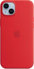 Акция на Панель Apple MagSafe Silicone Case для Apple iPhone 14 Plus RED (MPT63ZE/A) от Rozetka