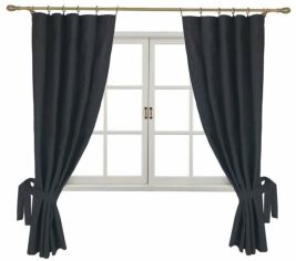 Акція на Комплект штор Прованс Black Milan 170х136 2 шт. від Rozetka