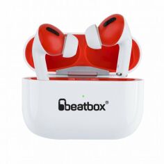 Акція на Навушники BeatBox PODS PRO 1 Wireless charging White-red від Rozetka