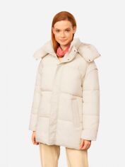 Акция на Куртка демісезонна з капюшоном жіноча Outhorn OTHAW22TDJAF015-11S XL Off White от Rozetka