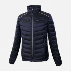 Акція на Куртка демісезонна з капюшоном чоловіча Huppa Stefan 18258027-90086 M Темно-синя від Rozetka