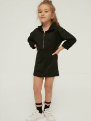 Акція на Дитяче плаття для дівчинки Trendyol ТКДАВ22ЕЛ0215 116-122 см Чорне від Rozetka