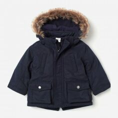 Акція на Дитяча демісезонна куртка-парка для хлопчика H&M 73491803 92 см Темно-синя від Rozetka