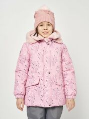 Акция на Дитяча зимова куртка-парка для дівчинки Lenne Belle 22331/1248 92 см Рожева от Rozetka
