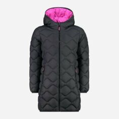Акция на Дитяче зимове пальто для дівчинки CMP Kid G Coat Fix Hood 32Z1145A-U911 116 см Чорне от Rozetka