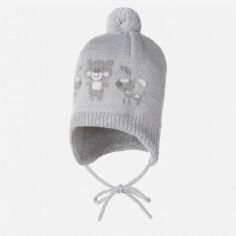 Акція на Дитяча зимова шапка на зав'язках з помпоном для дівчинки Lenne Adir 22372-257 46 см від Rozetka