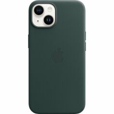 Акция на Чехол Apple для iPhone 14 Leather Case with MagSafe - Forest Green (MPP53ZE/A) от MOYO