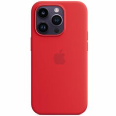 Акция на Чехол Apple для iPhone 14 Pro Silicone Case with MagSafe - (PRODUCT)RED (MPTG3ZE/A) от MOYO