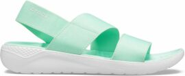 Акция на Жіночі Сандалі Crocs Jibbitz Literide Stretch Sandal 206081-3TP-W7 37-38 23 см Neo-Mint/Almost White от Rozetka