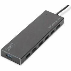 Акция на USB хаб DIGITUS USB 3.0 Hub, 7 Port (DA-70241-1) от MOYO