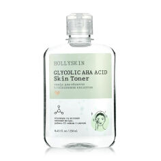 Акция на Тонік для обличчя Hollyskin Glycolic AHA Acid Skin Toner з гліколевою кислотою, 250 мл от Eva