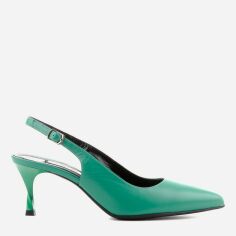Акция на Жіночі туфлі зі шкіри Le'BERDES 14771 36 23.5 см Зелені от Rozetka