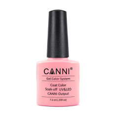 Акція на Гель-лак Canni Gel Color System Color Coat Soak-off UV&LED 011 Насичений яскраво-рожевий, 7.3 мл від Eva