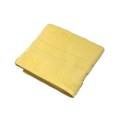 Акция на Полотенце махровое Trendy sari Ozdilek желтое 50х90 см от Podushka
