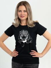 Акція на Футболка Sol's Imperial Women 190 З полюючим тигром DTF11502309/185 L Чорна від Rozetka