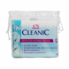 Акція на Ватяні палички в поліетиленовій упаковці Cleanic Face Care Cotton Buds, 160 шт від Eva