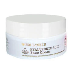 Акція на Зволожувальний крем для обличчя Hollyskin Hyaluronic Acid Face Cream з гіалуроновою кислотою, 50 мл від Eva