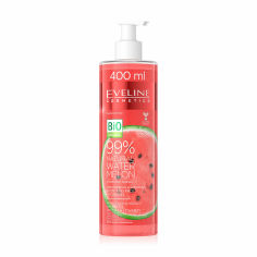 Акція на Гідрогель для тіла та обличчя Eveline Cosmetics 99% Natural Watermelon Кавун, зволожувальний та заспокійливий, 400 мл від Eva