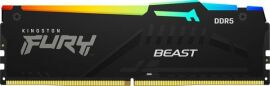 Акція на Память ПК Kingston DDR5 32GB 4800 Beast Black RGB (KF548C38BBA-32) від MOYO