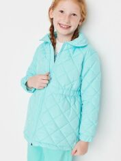 Акція на Дитяча демісезонна куртка для дівчинки Trendyol TKDAW23MO00038 116-122 см Ментоловий від Rozetka
