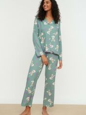 Акція на Піжама (сорочка + штани) жіноча з віскози Trendyol THMAW21PT0048 34 Multi Color від Rozetka