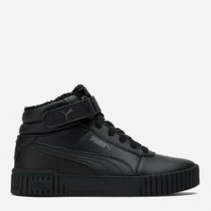 Акція на Черевики зимові шкіряні дитячі Puma Carina 2.0 Mid WTR Jr 38738001 35.5 (3) Black-Black-Dark Shadow від Rozetka