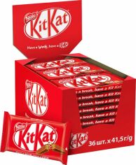 Акция на Упаковка батончиків KitKat 4-Finger молочний 41.5 г х 36 шт от Rozetka
