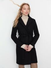 Акция на Пальто осіннє жіноче Trendyol TWOAW20KB0033 40 Чорне от Rozetka