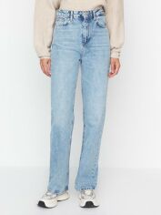 Акція на Джинси Regular Fit жіночі Trendyol TWOAW23JE00111 42 Сині від Rozetka