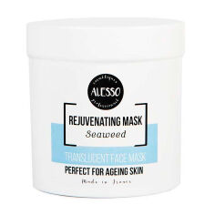 Акція на Альгінатна маска для обличчя Alesso Professionnel Translucent Alginate Peel-Off Face Mask With Alga з морськими водоростями, стимулювальна, 200 г від Eva