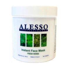 Акція на Маска розчинна Alesso Professionnel Fresh Herbs Свіжі трави, заспокійлива для проблемної, жирної шкіри, 200 г від Eva