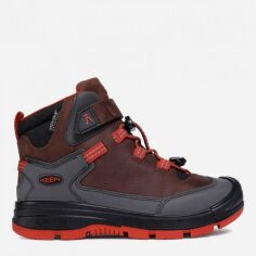 Акция на Підліткові зимові черевики для хлопчика Keen REDWOOD MID WP Y 1023888 35 (2) Коричневі от Rozetka