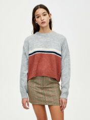 Акція на Джемпер жіночий Pull & Bear XAZ260650OTQT S Сірий з коричневим від Rozetka