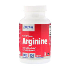 Акція на Дієтична добавка в таблетках Jarrow Formulas Arginine L-Аргінін, 1000 мг, 100 шт від Eva
