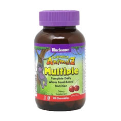Акція на Мультивітаміни для дітей Bluebonnet Nutrition Rainforest Animalz Multiple зі смаком вишні, 90 жувальних цукерок від Eva