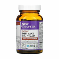 Акція на Дієтична добавка мультивітаміни в таблетках New Chapter Every Man's One Daily Multivitamin для чоловіків, 48 шт від Eva