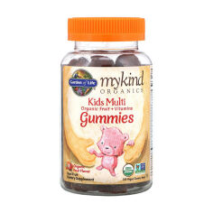Акція на Дієтична добавка дитячі мультивітаміни в жувальних цукерках Garden of Life MyKind Organics Kids Multi Gummies з фруктовим смаком, 120 шт від Eva