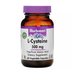 Акція на Дієтична добавка амінокислота в вегетаріанських капсулах Bluebonnet Nutrition L-Cystein L-Цистеїн 500 мг, 60 шт від Eva